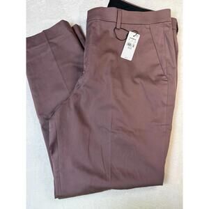 Express Mens Stretch Extra Slim Pants Mens 33x30 Plum NWT List $118